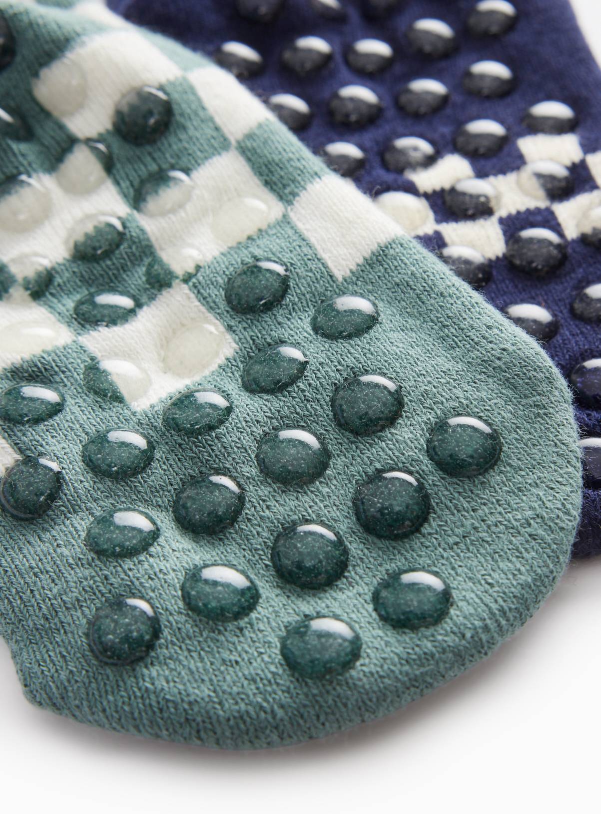 Grey Checked Skater Thermal Socks 2 Pack 4-6.5 - Image 2